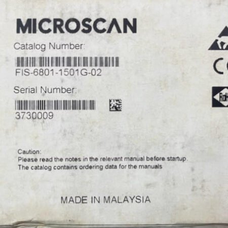 MICROSCAN FIS-6801-1501G-02 Fixed code reader