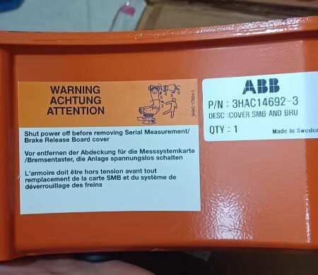 ABB 3HAC14692-3 Robot Cover Plate