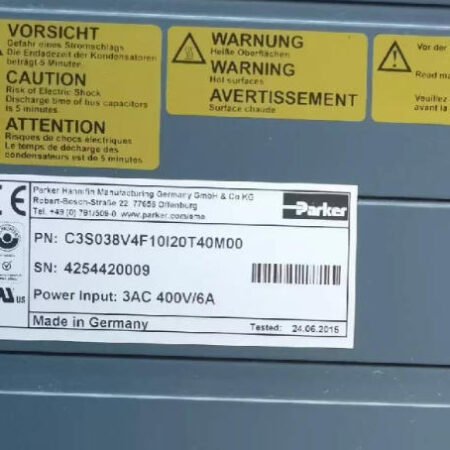 Parker Servo Drive C3S038V4F10I20T40M00