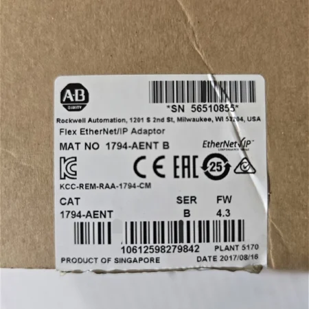 Allen Bradley 1794-AENT Ser B Flex I/O ENet Adapter Module