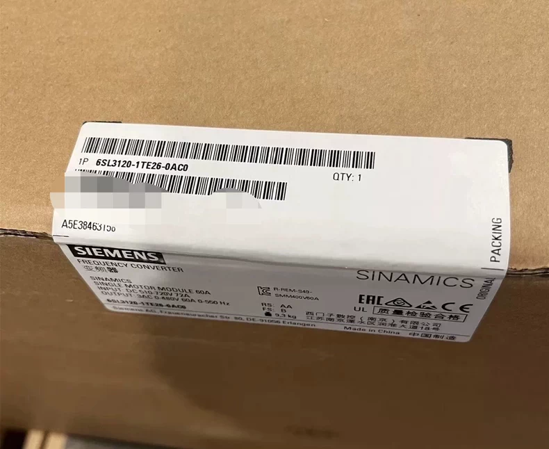 SIEMENS 6SL3120-1TE26-0AC0 S120 MOTOR MODULE 1 SIEMENS 6SL3120-1TE26-0AC0 S120 MOTOR MODULE