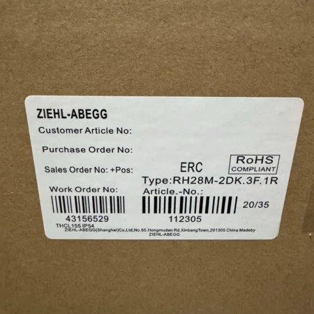 ZIEHL-ABEGG RH28M-2DK.3F.1R Centrifugal Fan
