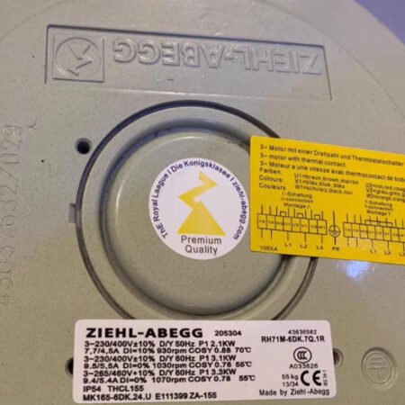 ZIEHL-ABEGG RH71M-6DK.7Q.1R Cooling Fan