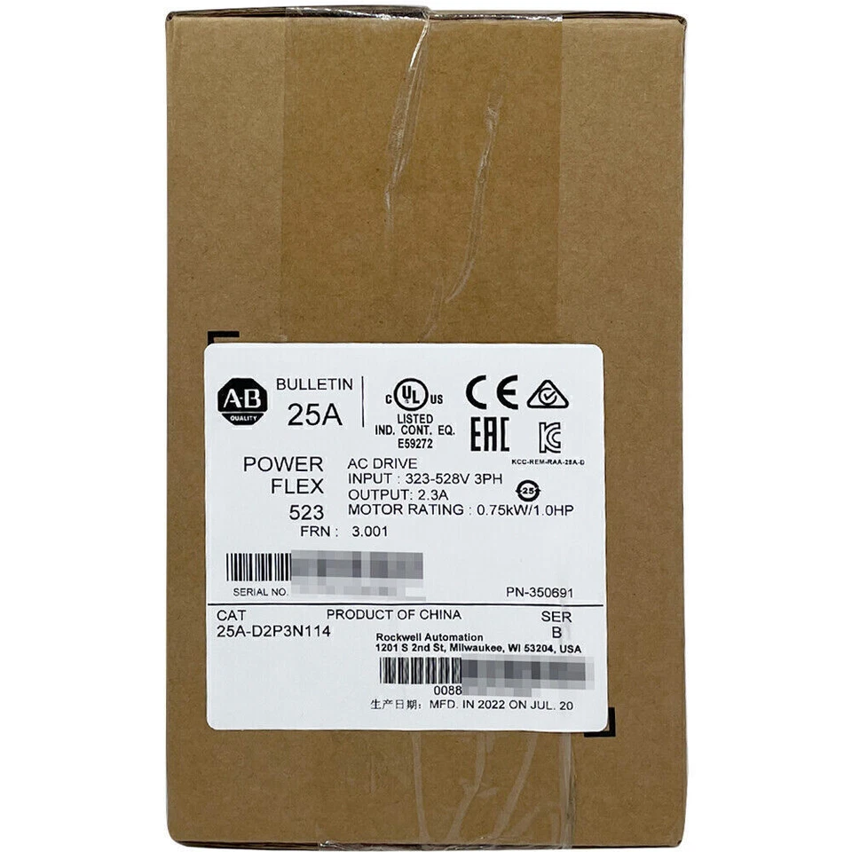 Allen-bradley Powerflex 523 Drive 25A-D2P3N114 AC 1 25A-D2P3N114