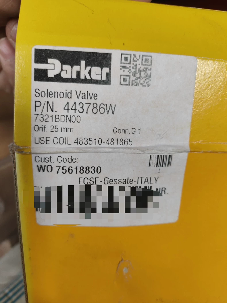 Parker Solenoid Valve 443786W 1 443786W