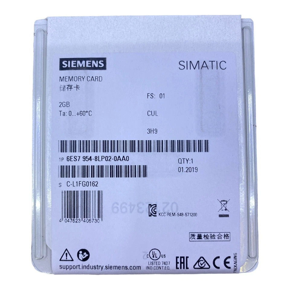 SIEMENS SIMATIC S7 Memory 6ES7954-8LP02-0AA0 Cards Yi 1 6ES7954-8LP02-0AA0