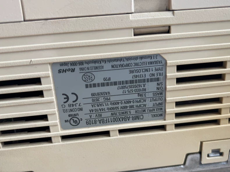 Yaskawa Frequency Converter CIMR-AB4X0011FBA-8109 1 CIMR-AB4X0011FBA-8109