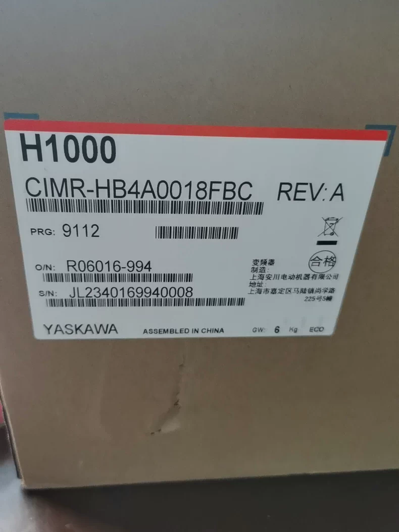 YASKAWA Inverter CIMR-HB4A0018FBC 1 CIMR-HB4A0018FBC