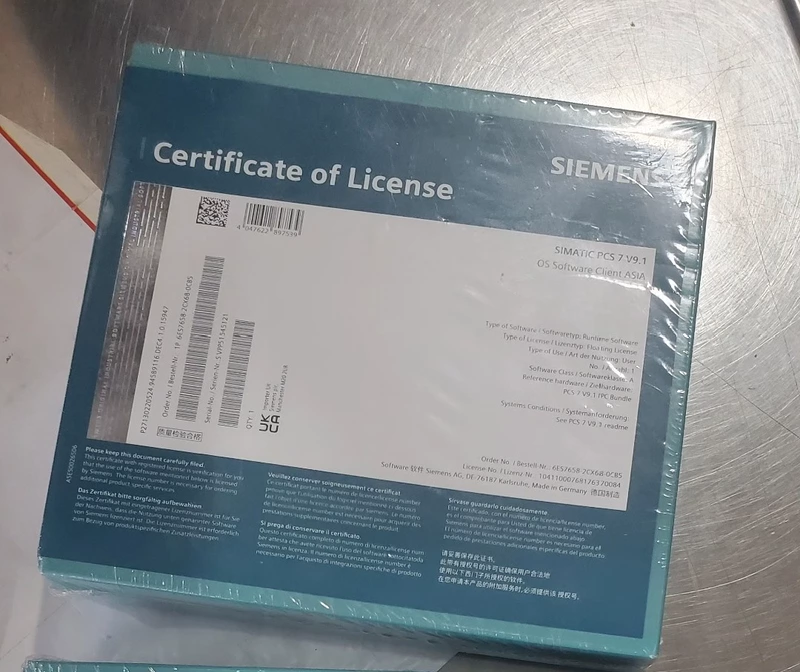 SIEMENS 6ES7658-2CX68-0CB5 PCS7 Client Software License 1 6ES7658-2CX68-0CB5
