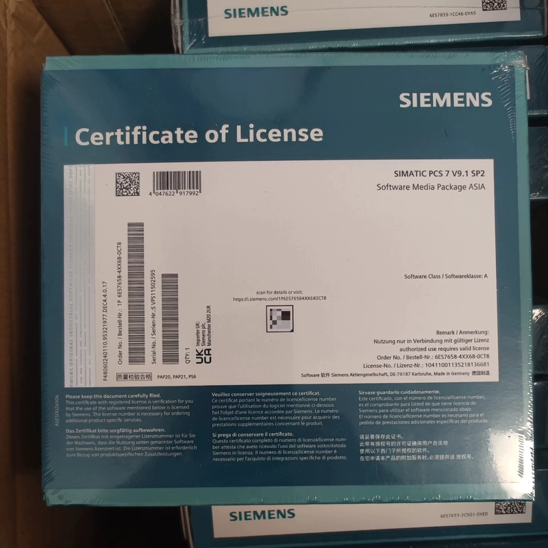 SIEMENS PCS7 Software 6ES7658-4XX68-0CT8 Industrial Control 1 6ES7658-4XX68-0CT8