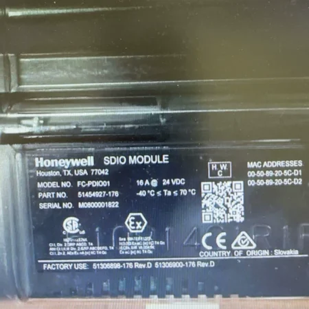 Honeywell SDIO Module FC-PDIO01 - Industrial Data I/O Expansion Device