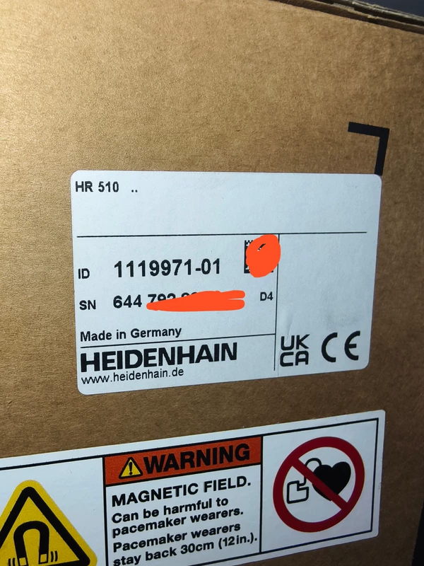 Heidenhain HR510 Handwheel Model 1119971-01 Precision Control 1 HR510 ID:1119971-01