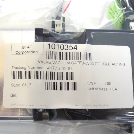 VAT 1010354 Gate Valve - Reliable Vacuum System Component