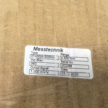 Messtechnik Industrial Sensor 0143QA-500Nmt for Machinery