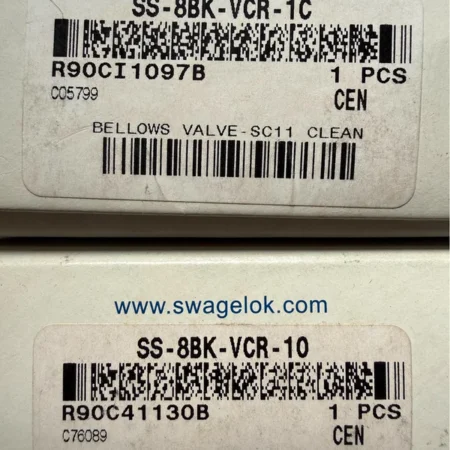 Swagelok SS-8BK-VCR-1C - Durable Bellows Seal Valve
