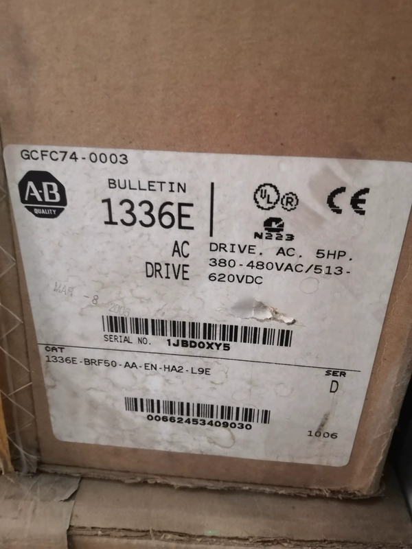 Allen-Bradley 1336-BRF50-AA-EN-HA2-L9E - Variable Frequency Drive 1 Allen-Bradley 1336-BRF50-AA-EN-HA2-L9E - Variable Frequency Drive