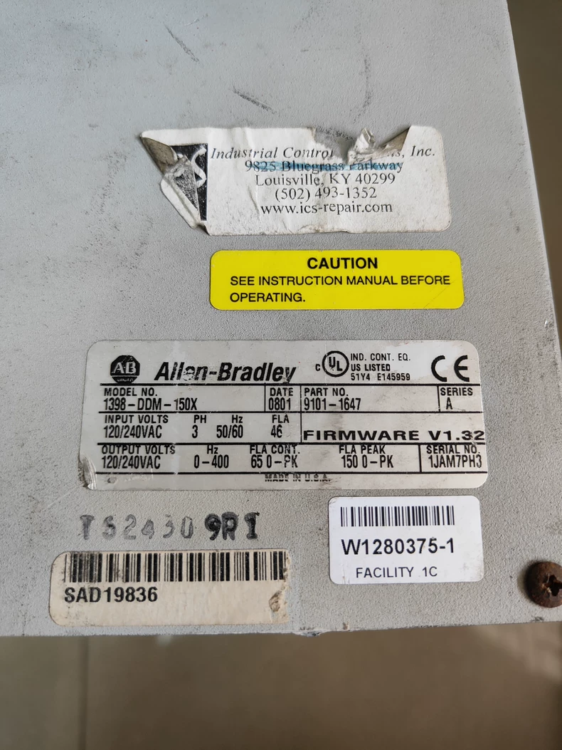 Allen-Bradley 1398-DDM-150X High-Performance Drive