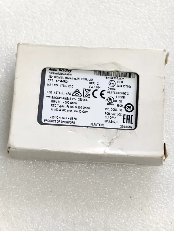 AB 1734-IR2 Analog Input Module for Automation 1 AB 1734-IR2 Analog Input Module for Automation