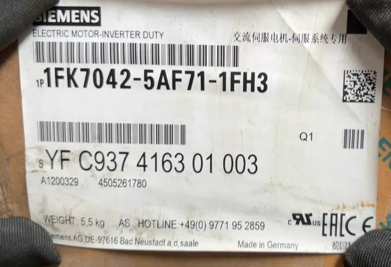 SIEMENS Servo Motor 1FK7042-5AF71-1FH3 High Performance 1 SIEMENS Servo Motor 1FK7042-5AF71-1FH3 High Performance