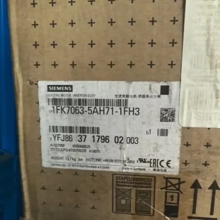 SIEMENS 1FK7063-5AH71-1FH3 Servo Motor - Industrial Automation