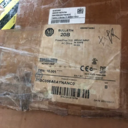 Allen-Bradley 20BC056A0AYNANC0 Variable Frequency Drive - Industrial Use