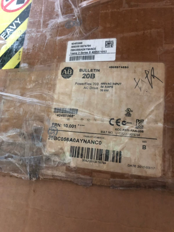 Allen-Bradley 20BC056A0AYNANC0 Variable Frequency Drive - Industrial Use