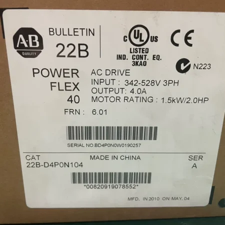 Allen-Bradley 22B-D4P0N104 Drive: Optimize Motor Speed