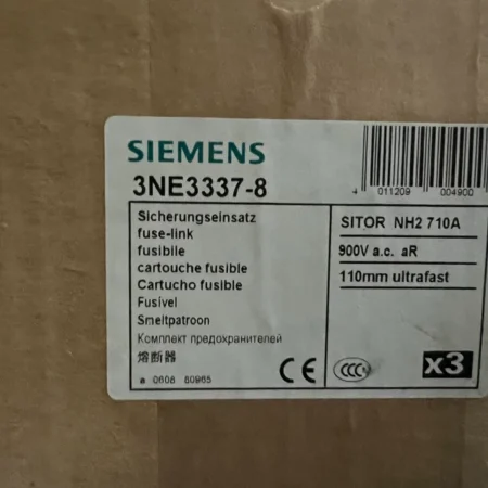 SIEMENS Semiconductor Fuse 3NE3337-8 High Performance
