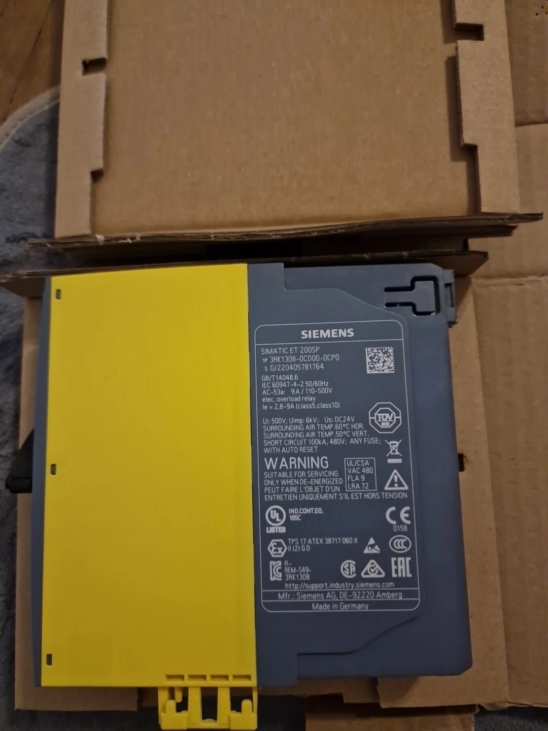 SIEMENS Soft Starter 3RK1308-0CD00-0CP0 Motor Management Module 1 3RK1308-0CD00-0CP0