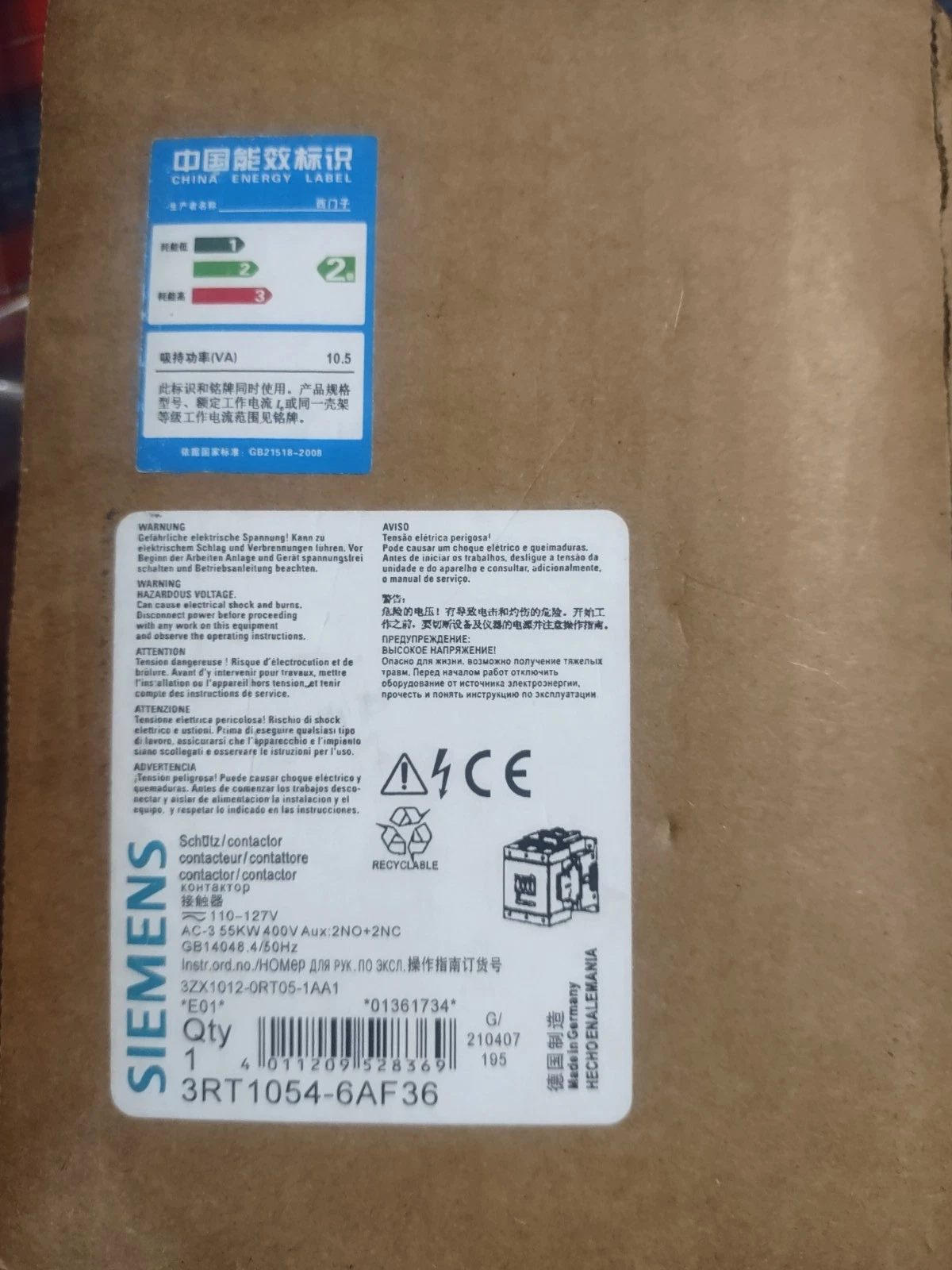 Siemens 3RT1054-6AF36 Contactor for Motor Control 1 3RT1054-6AF36