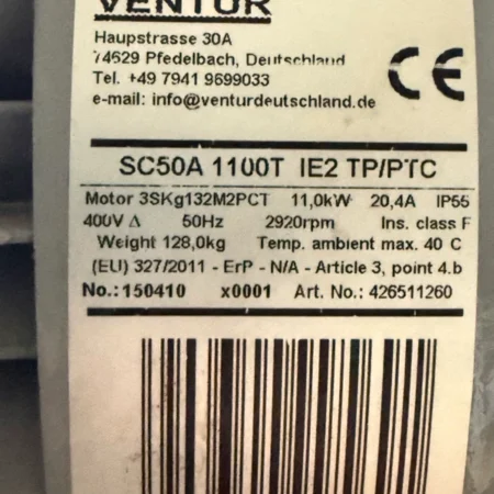 VENTUR 3SKg132M2PCT Fan: Reliable Industrial Ventilation