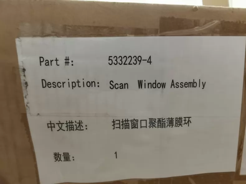 GE 5332239-4: Durable Scan Windows Assembly for Industrial Use 1 GE 5332239-4: Durable Scan Windows Assembly for Industrial Use