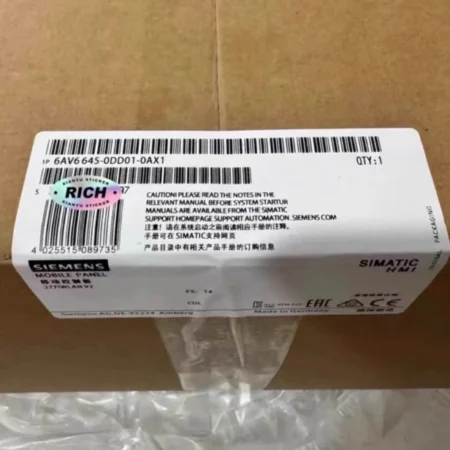 SIEMENS Touch Panel 6AV6645-0DD01-0AX1 HMI Interface Device