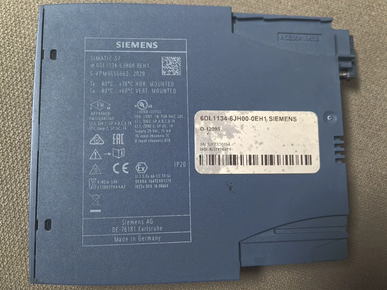 SIEMENS 6DL1134-6JH00-0EH1 Module for Reliable Temperature Input 1 SIEMENS 6DL1134-6JH00-0EH1 Module for Reliable Temperature Input