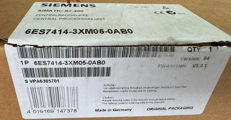 SIEMENS 6ES7414-3XM05-0AB0 Programmable Logic Controller 1 SIEMENS 6ES7414-3XM05-0AB0 Programmable Logic Controller