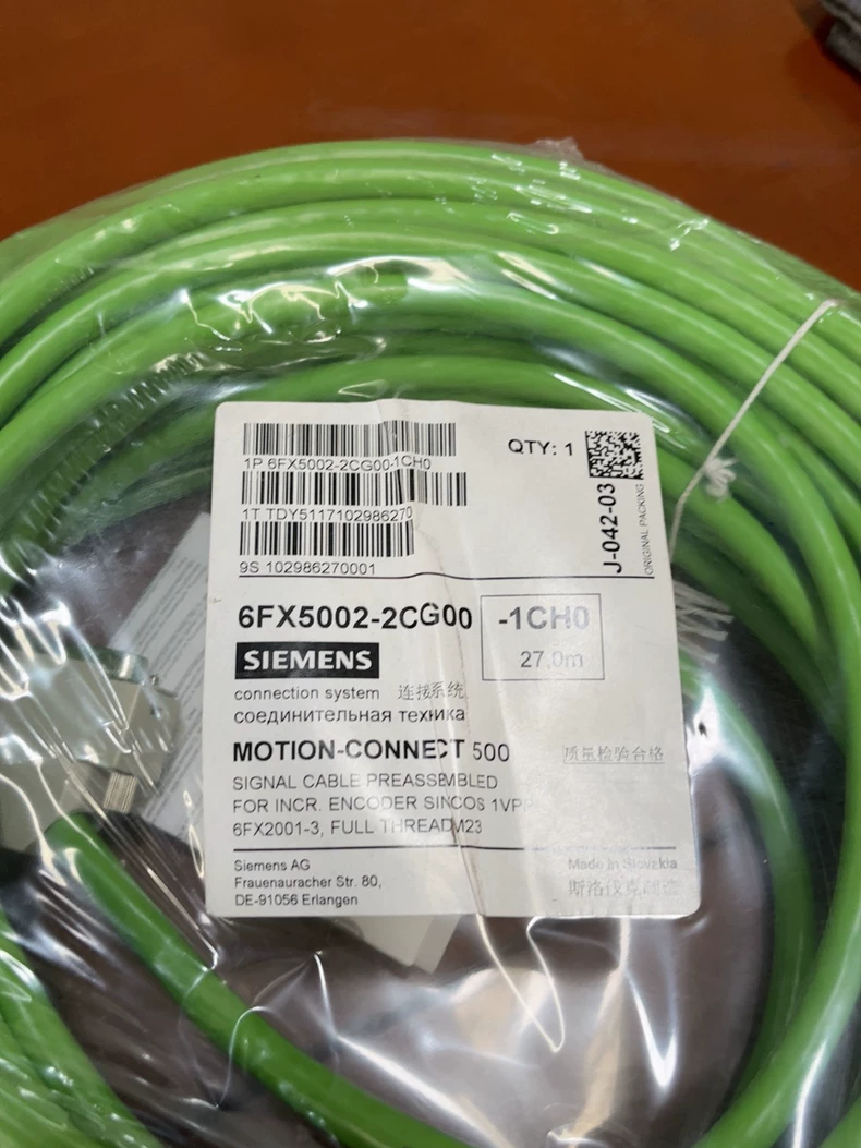 Siemens 6FX5002-2CG00-1CH0 Connection Cable for Drives 1 6FX5002-2CG00-1CH0