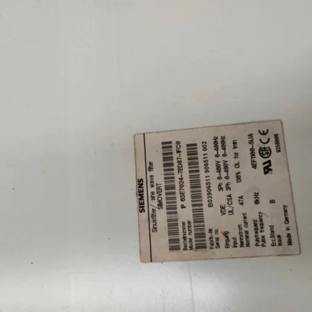 SIEMENS Variable Frequency Drive 6SE7024-7ED87-1FC0 Controller