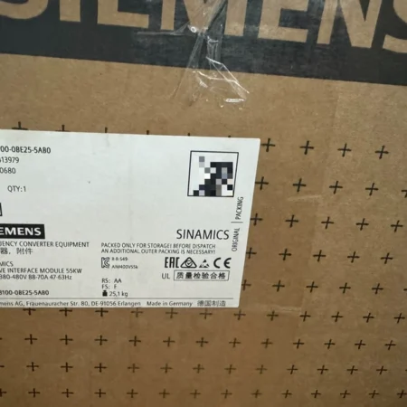 SIEMENS Power Interface Module 6SL3100-0BE25-5AB0 - Efficient Power