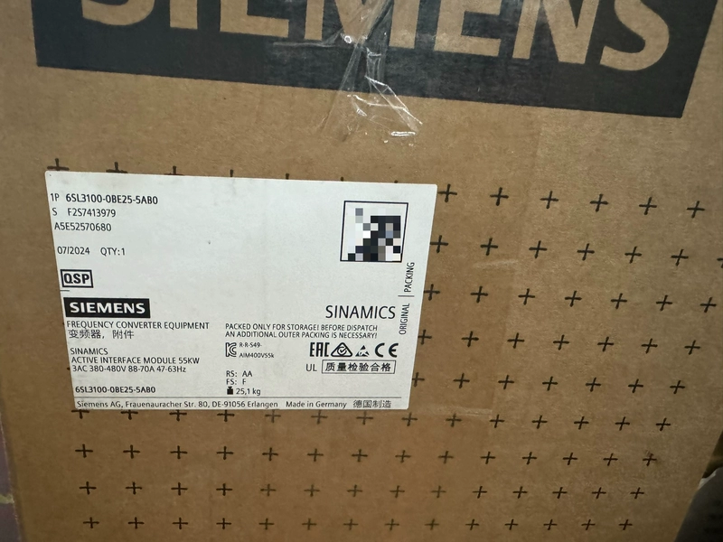 SIEMENS Power Interface Module 6SL3100-0BE25-5AB0 - Efficient Power 1 SIEMENS Power Interface Module 6SL3100-0BE25-5AB0 - Efficient Power
