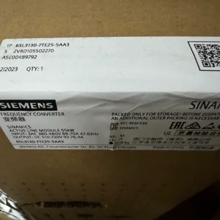 Siemens Power Module 6SL3130-7TE25-5AA3 High Performance