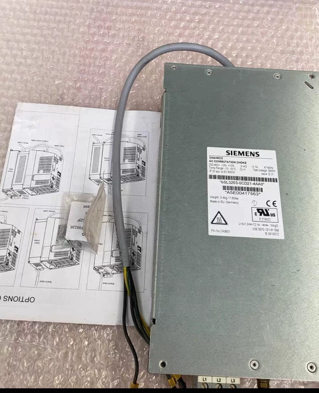SIEMENS 6SL3203-0CD21-4AA0 Line Reactor for Drives 1 SIEMENS 6SL3203-0CD21-4AA0 Line Reactor for Drives