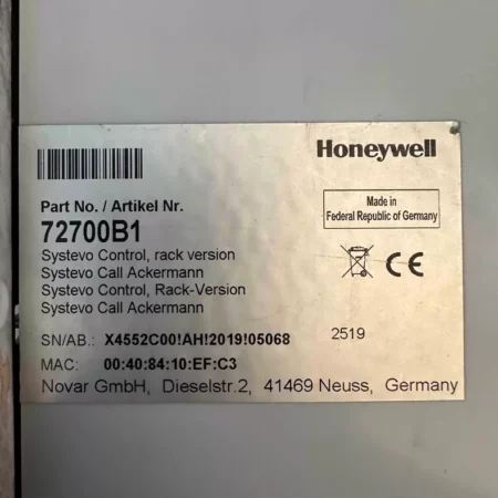 Honeywell Pressure Transmitter Model 72700B1 High Accuracy