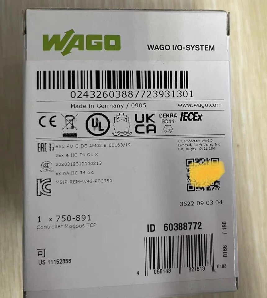 Wago 750-891 Modular PLC Controller Module 1 750-891
