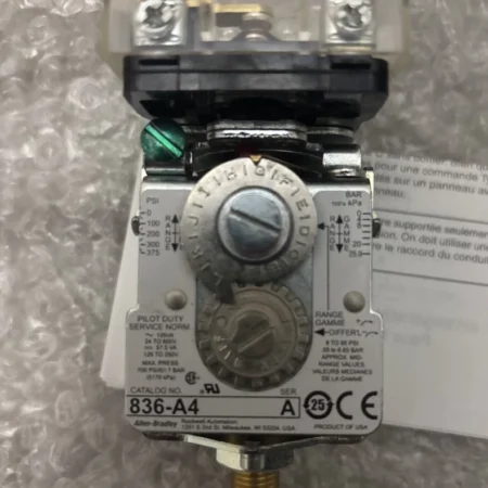 Allen-Bradley 836-A4 Pressure Switch for Industrial Use