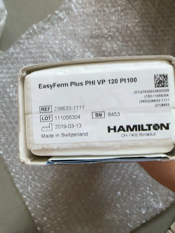 Hamilton pH Electrode 238633-1111 Accurate Measurement Probe 1 Hamilton pH Electrode 238633-1111 Accurate Measurement Probe