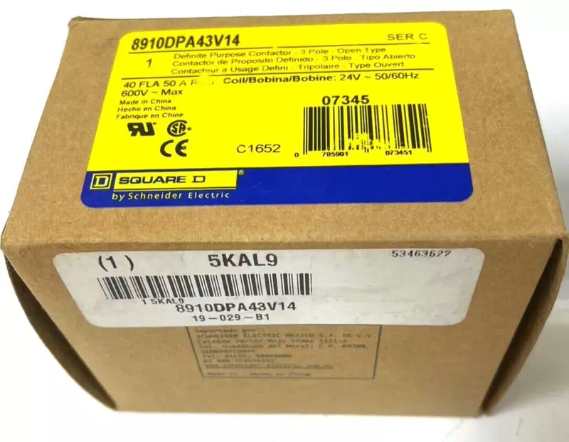 Square D 8910DPA43V14 Contactor for Industrial Applications 1 Square D 8910DPA43V14 Contactor for Industrial Applications