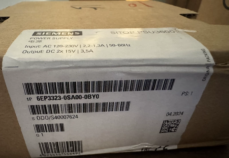 Siemens 6EP3323-0SA00-0BY0 Power Supply Reliable Energy Source 1 Siemens 6EP3323-0SA00-0BY0 Power Supply Reliable Energy Source