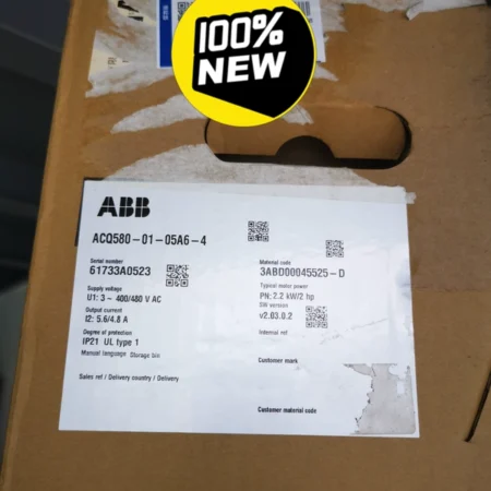 ABB Variable Frequency Drive ACQ580-01-05A6-4 Energy Efficient