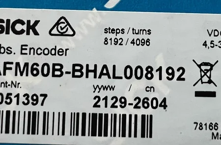 SICK AFM60B-BHAL008192 Encoder - Precision Motion Control Sensor