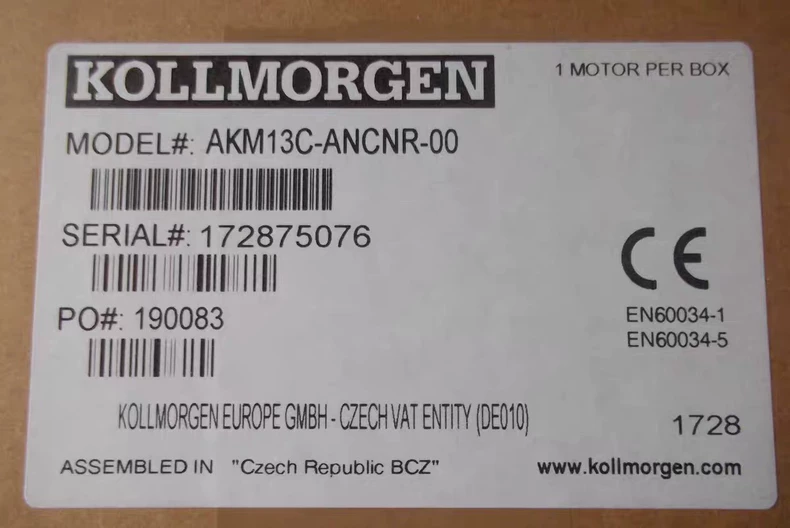 KOLLMORGEN AKM13C-ANCNR-00 Servo Motor - High Performance Motor 1 KOLLMORGEN AKM13C-ANCNR-00 Servo Motor - High Performance Motor